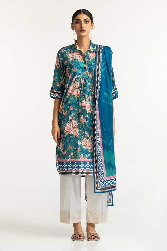 Lawn Printed Shirt And Dupatta IUSTKD-148