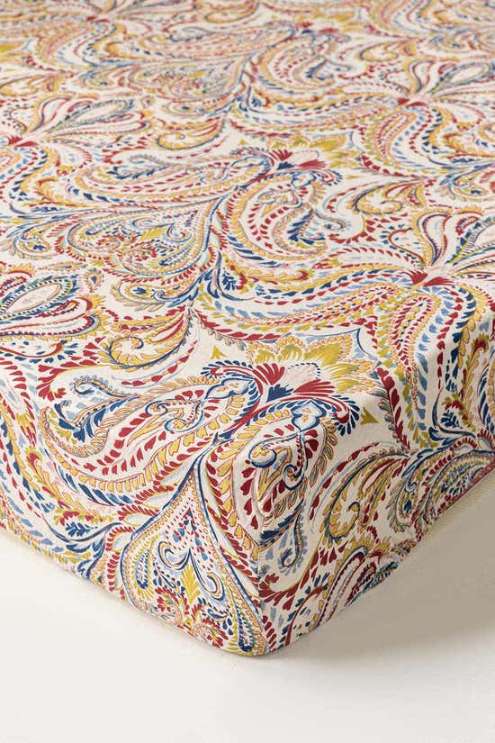 Paisley Jersey Fitted Sheet