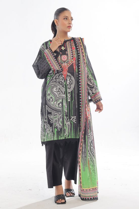 3 Piece Unstitched Printed Lawn Suit CLP-42265