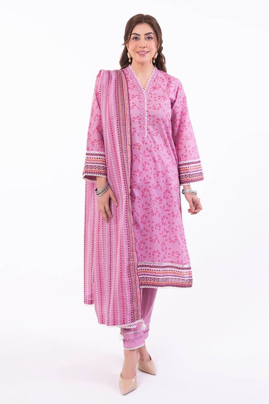 3 Piece Unstitched Printed Lawn Suit CL-42301 B