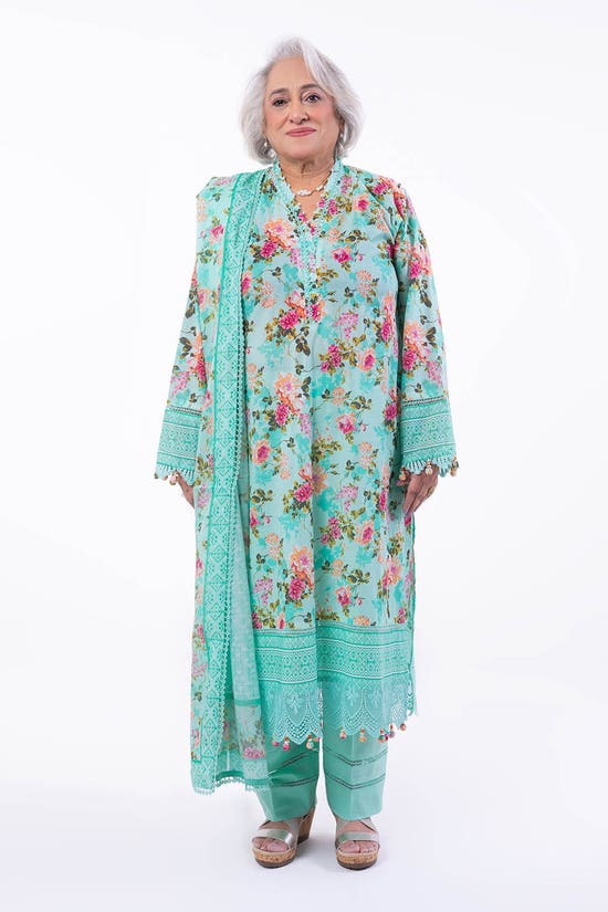 3 Piece Unstitched Printed Lawn Suit CL-52198 A