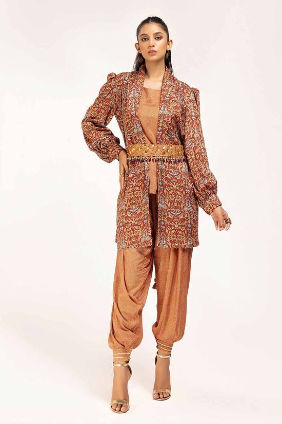 2 Piece Unstitched Printed Linen Suit VT-42008